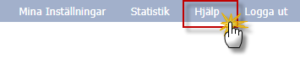 Skärmklipp, knappen Hjälp markerad.