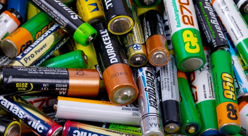 Batterier.